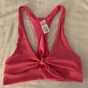 L space Tara ribbed bikini top